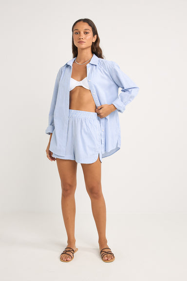 Rhythm - Zephyr Stripe Shirt - Blue