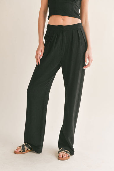 Sage the Label - At Ease Trouser - Black - Front