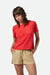 Brixton - Carefree Perfect Tee - Crimson - Front