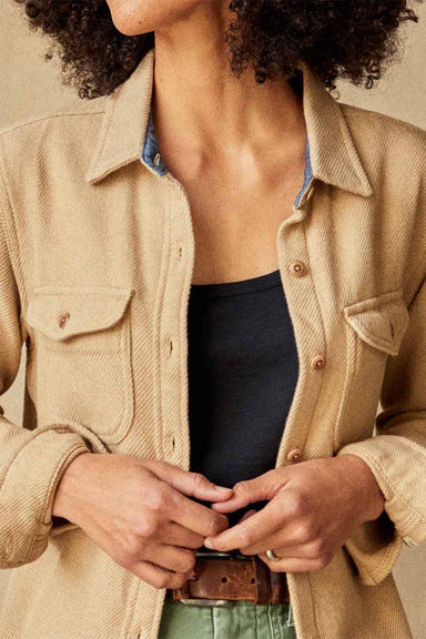 Outerknown - Blanket Shirt - Oatmeal Heather - Detail