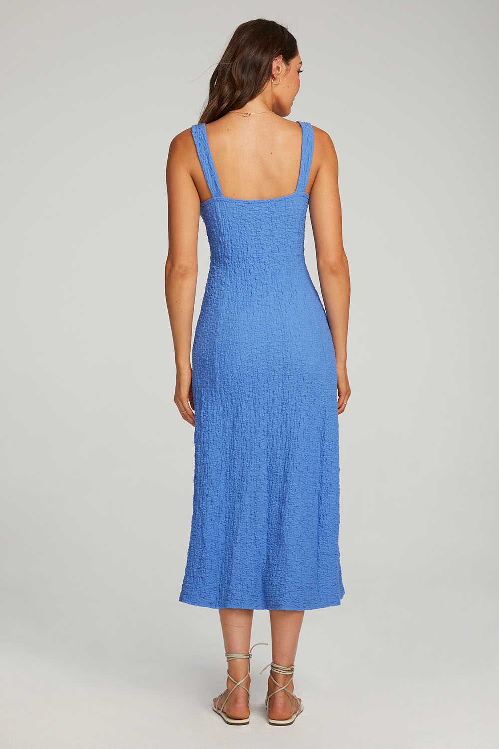 Saltwater Luxe - Cannan Midi Dress - Pacific - Back