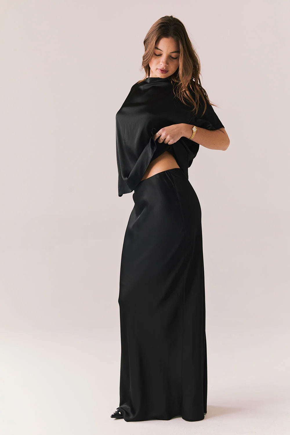 Chaser - Columbia Maxi Skirt - True Black