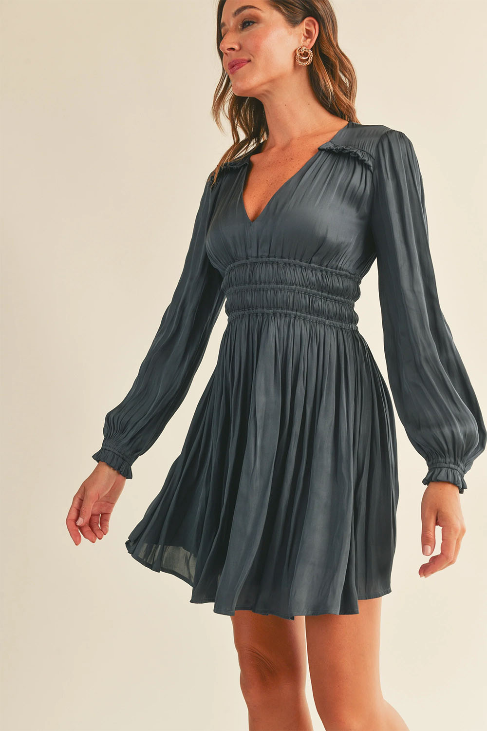 Reset by Jane - Anna Dress - Navy - Side