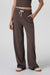 Vuori - Halo Essential Wide Leg - Java Heather - Front