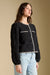 Saltwater Luxe Jene Jacket in Natural Black — Quarter view