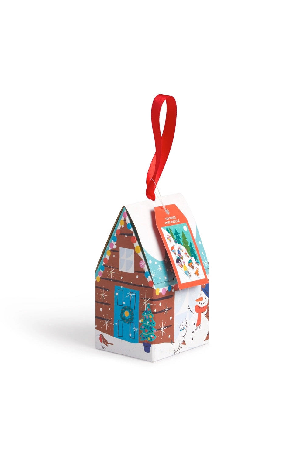 WINTER SLEDDING 130 PC PUZZLE ORNAMENT