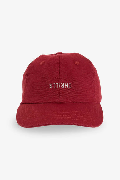 Thrills - Minimal Thrills 6 Panel Cap - Cabernet - Front