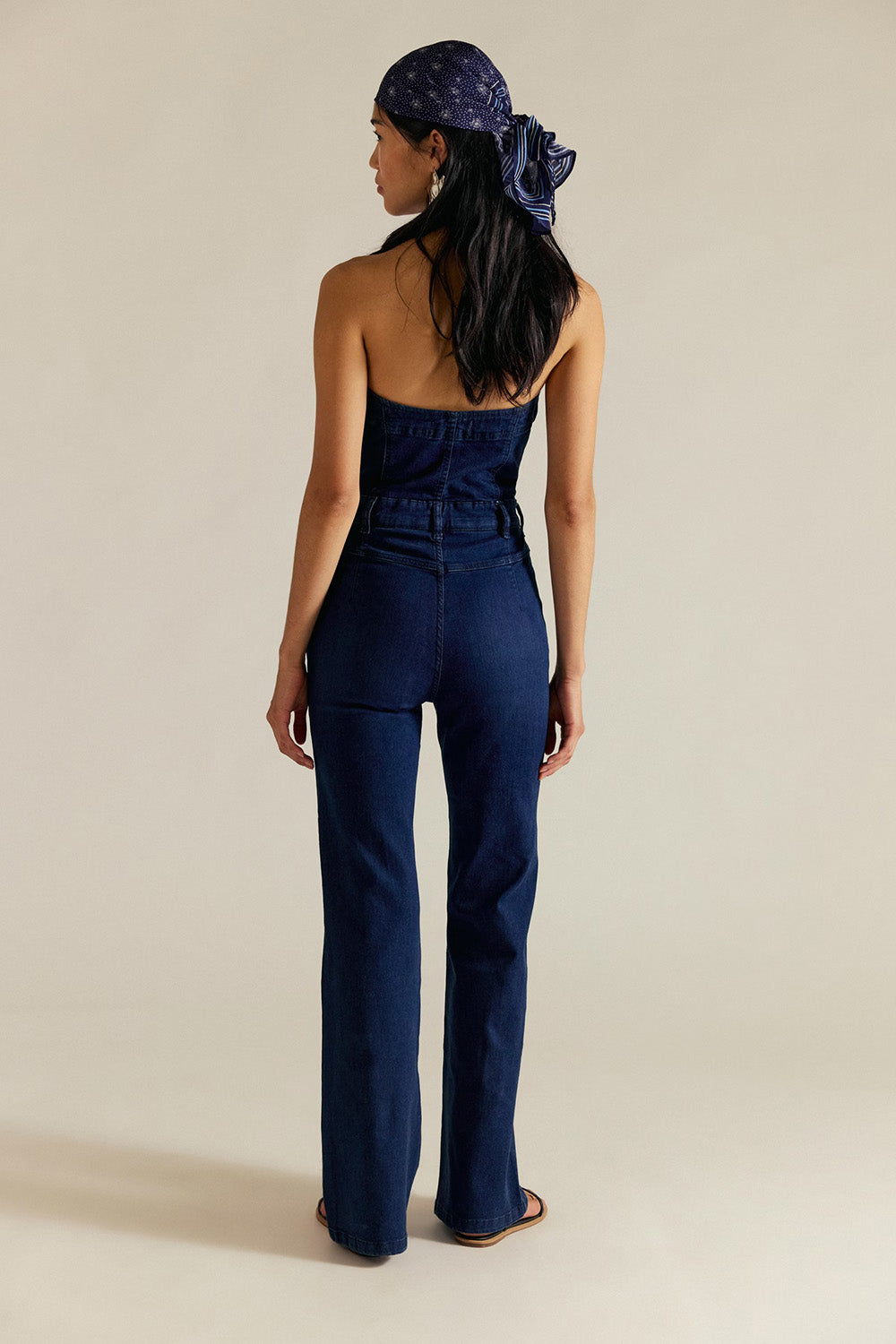 Free People - Beckett Jumpsuit - Midnight Mantra - Back
