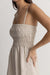 Rhythm - Classic Shirred Mini Dress - Oat - Detail