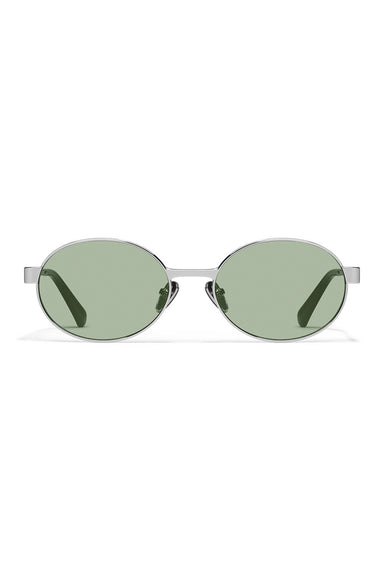 Quay - Anyways - Silver/Moss - Front