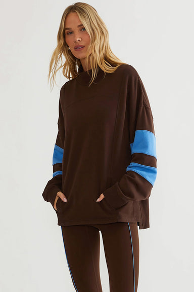 Beach Riot - Jaylyn Sweatshirt - Caribou Blue - Front Alt