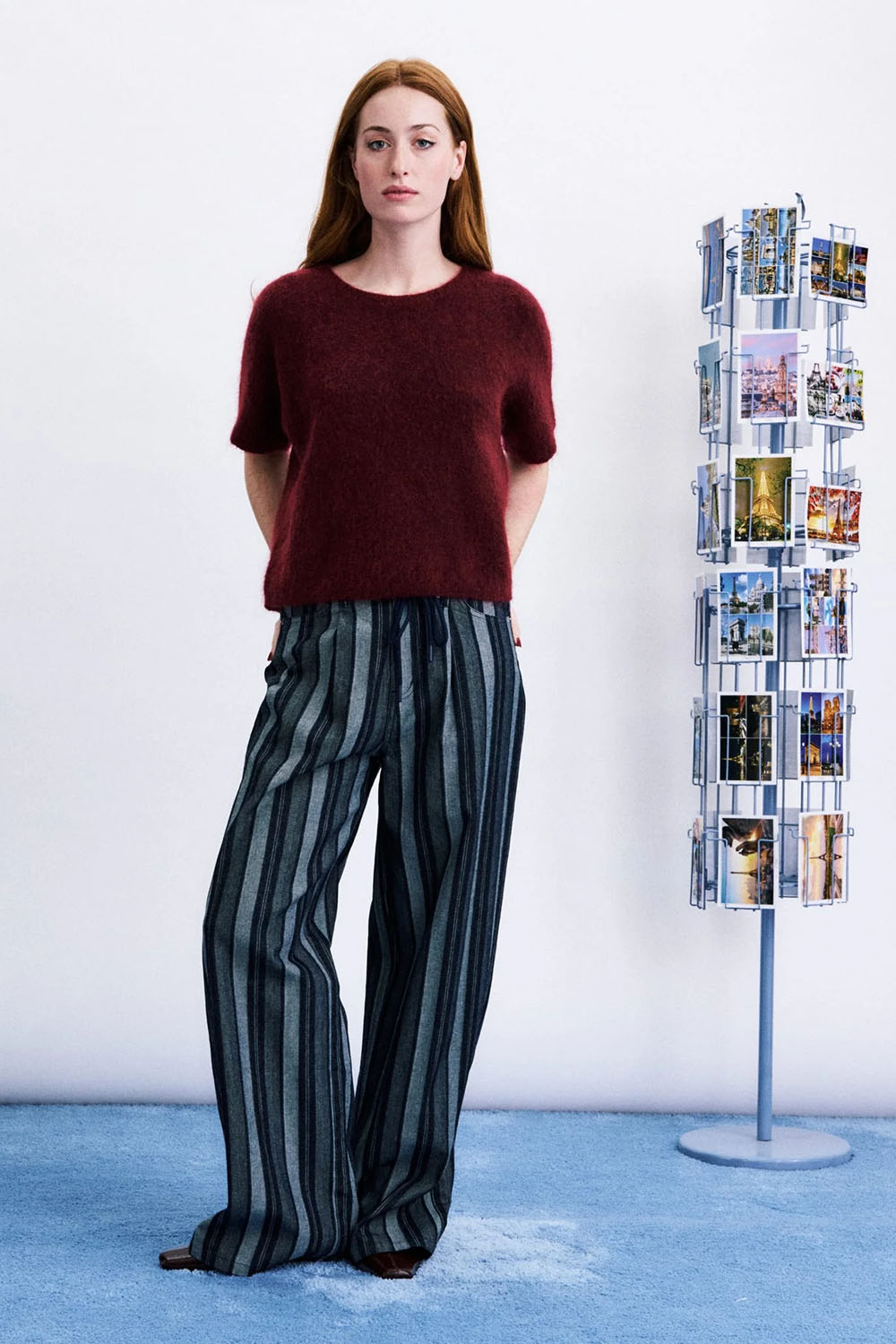 FRNCH - Sanriku Sweater - Bordeaux - Full Body