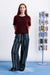 FRNCH - Sanriku Sweater - Bordeaux - Full Body