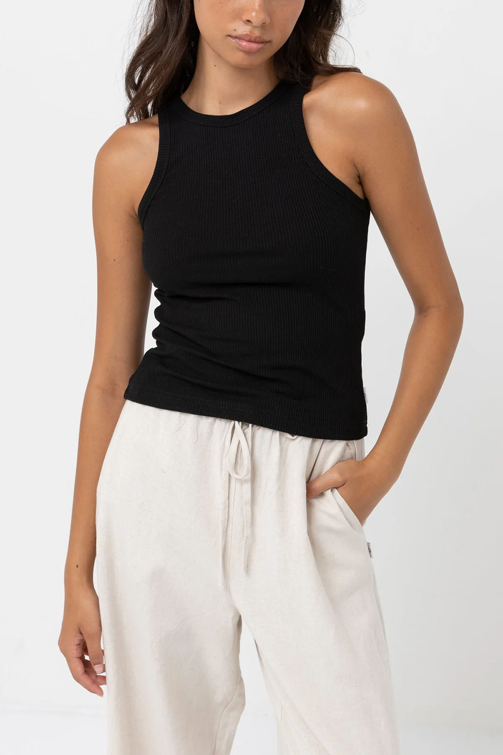 Rhythm - Classic Tank Top - Black - Front