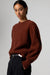 Finisterre - Fisherman Rib Crew Jumper - Cherry Wood - Front