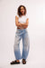Free People - Good Luck Mid Rise Barrel - Barnyard Blue