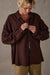McTavish - Boxy Long Sleeve Shirt - Brown