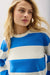 Richer Poorer - Beefy Stripe Cotton Pullover - Pop Blue Rugby - Detail