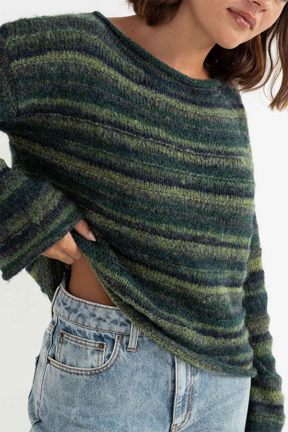 Rhythm - Baklava Knit - Olive - Detail