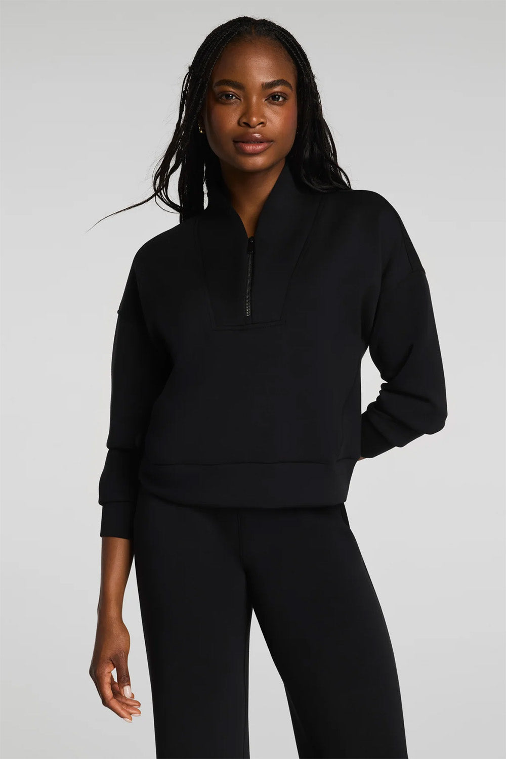 AIRESSENTIALS SHAWL COLLAR HALF ZIP