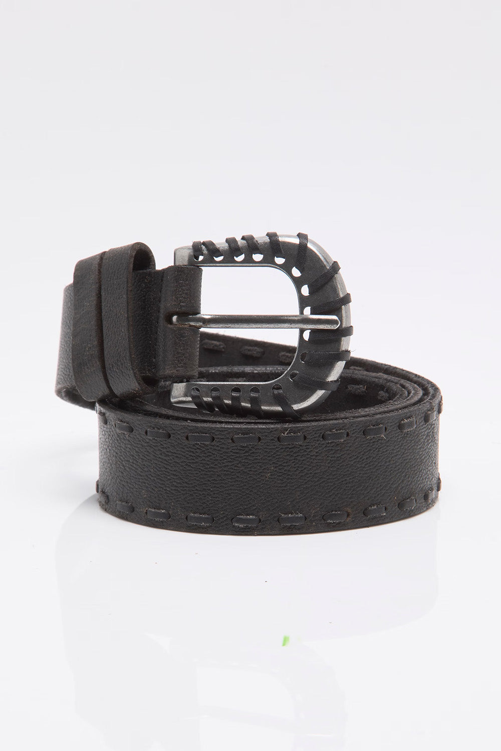 Free People - Holt Leather Belt - Black - Detail