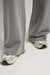 Richer Poorer - Recycled Fleece Wide Leg Pant - Heather Grey - Hem