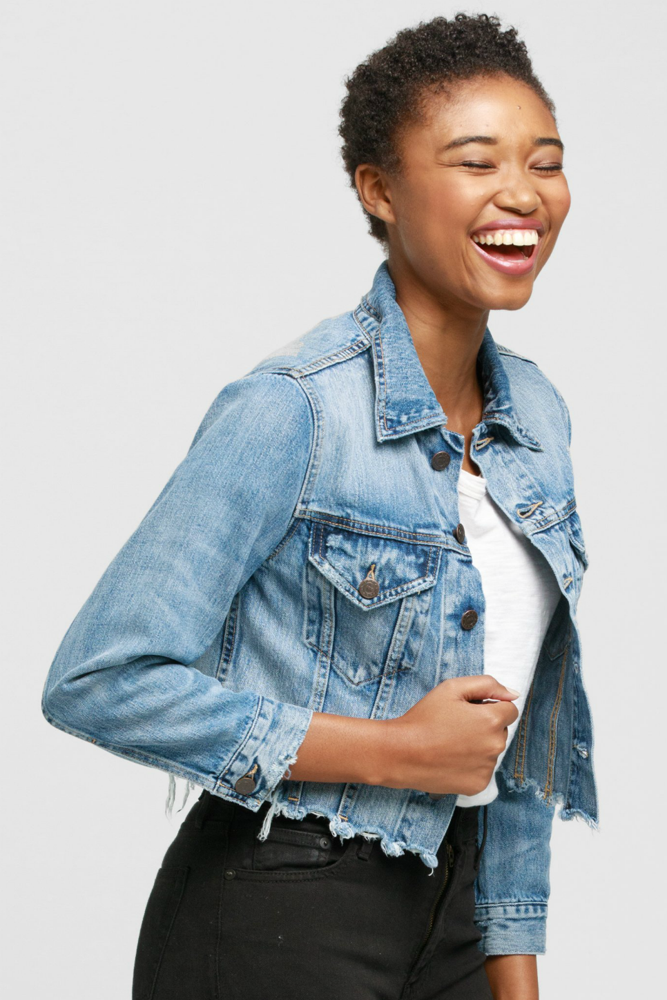 Able - The Cropped Jacket - Naibi Wash - Side