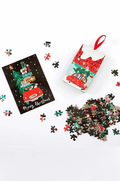 XMAS CAR 130 PC PUZZLE ORNAMENT
