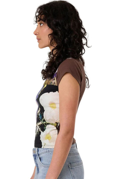 Thrills - Dalia Club Tee - Coffee - Side