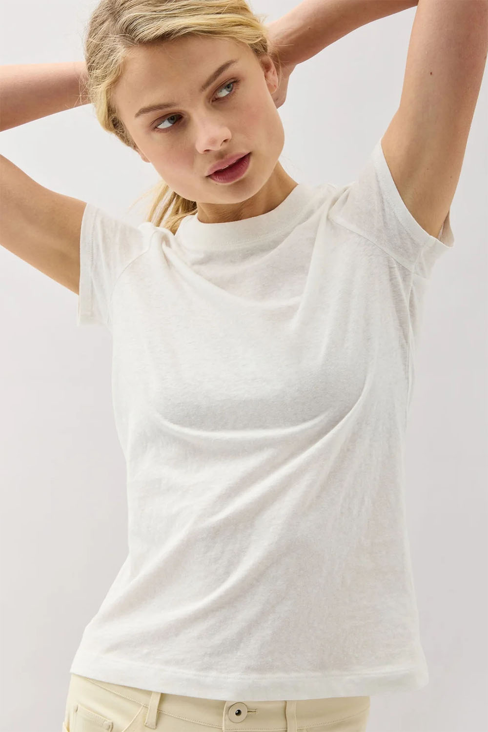 Richer Poorer - Vintage Jersey SS Tee - White - Profile
