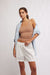 Free People - Clean Lines Racerback - Chocolate Malt - Front