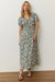 Marine Layer - Emery Poplin Midi Dress - Pine Geo - Front