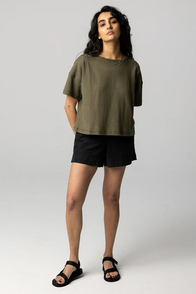 Finisterre - Riviera Tee - Olive - Front