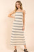 Sadie & Sage - Way Out Zig Zag Maxi Dress - Ivory Navy - Front