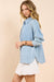 Sadie & Sage - Energize Shacket - Chambray - Side