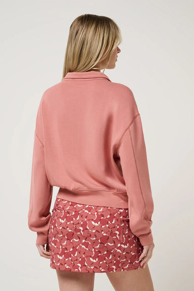 Travis Matthew - SKYLOFT SOFT ECHO HALF ZIP - Brick Dust - Back