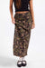 Sage the Label - Urban Bloom Midi Skirt - Black Multi - Front Detail
