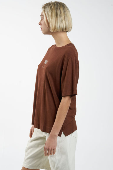 Thrills - As You Are Hemp Box Tee - Chestnut - Side