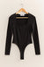 Double Zero - Knitted LS Bodysuit - Black - Front