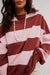 Free People - Classic Stripe Crew Wide - Cherry Combo - Detail
