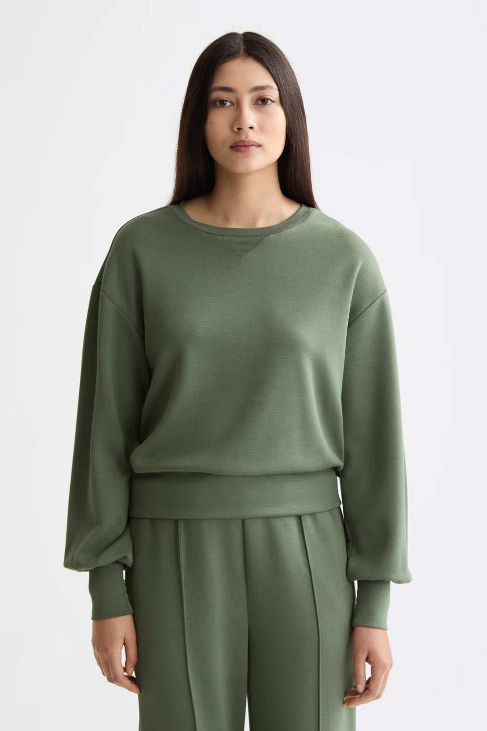 Scotch & Soda - Modal Sweatshirt - Thyme - Front