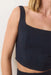 Marine Layer - Zoe Hemp Tank - India Ink - Detail