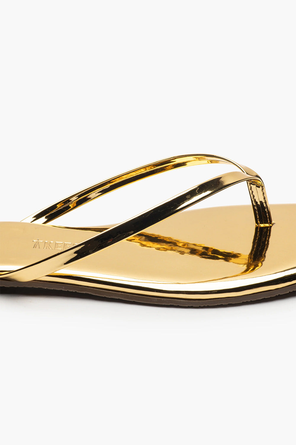 Tkees - Square Toe Lily Mirror - Gold - Detail