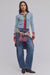 Free People - WTF Noa Cardi - Blue Pop Combo - Front