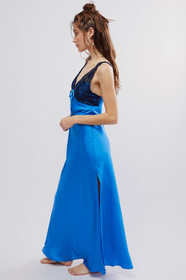 Free People - Country Side Maxi Slip - Campanula Combo - Side