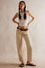 Free People - Risk Taker Mid-Rise Straight - Ecru - Front