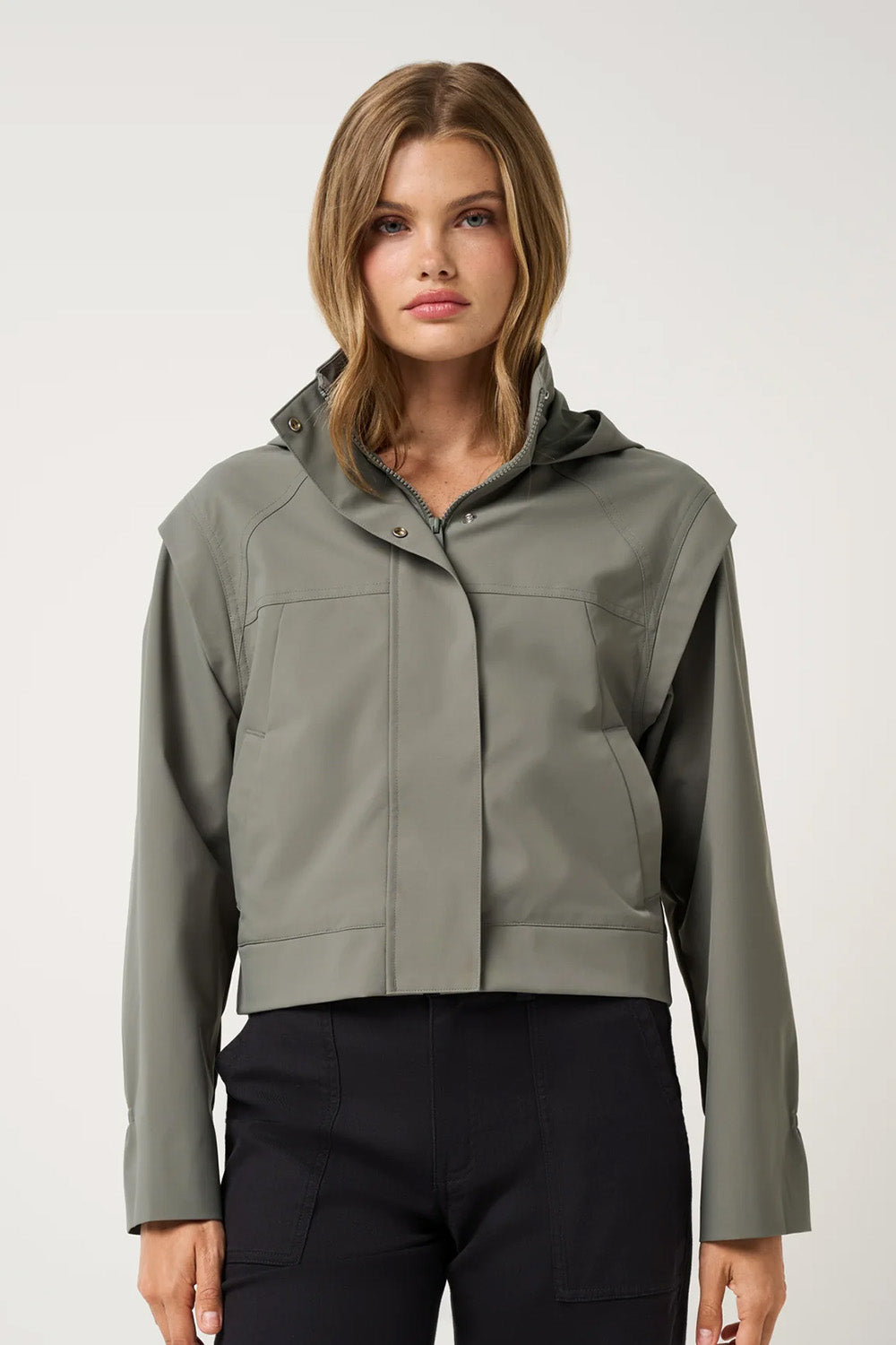 Travis Mathew - Wanderwoven Boundless Jacket - Olive Smoke - Front