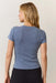 Marine Layer - Lexi Rib Sun-In Crew Tee - Graphite - Back