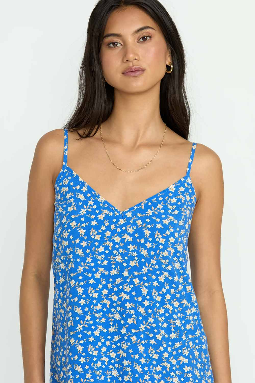 Billabong - 90s Babe Mini Dress - True Blue - Detail