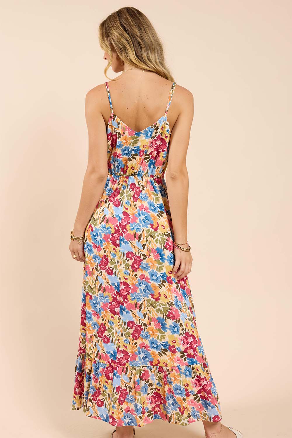 Sadie & Sage - Natures Palette Maxi Dress - Multi - Back